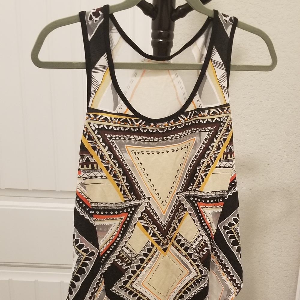 Tribal print tank